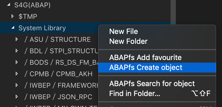 ABAP Development with VS Code